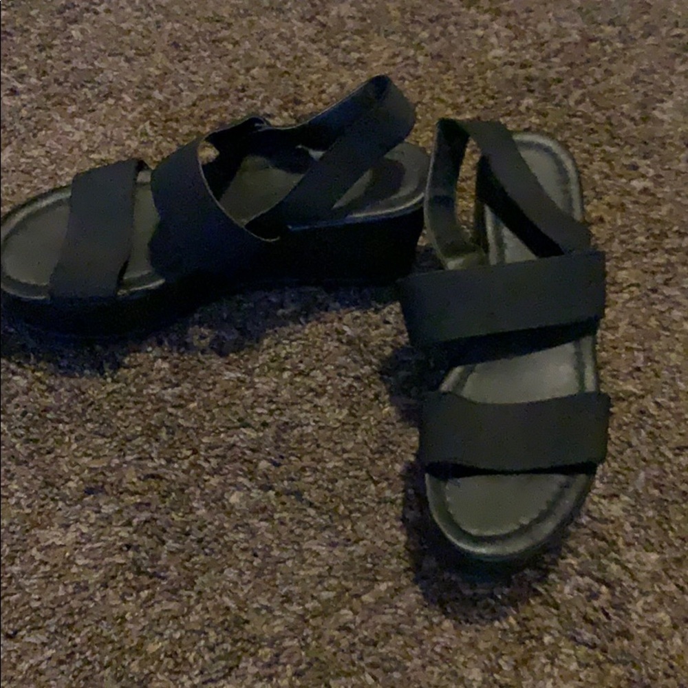 Black Platform Sandals